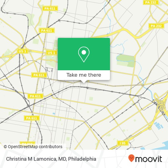 Christina M Lamonica, MD map