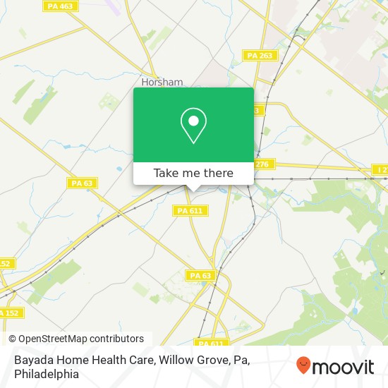 Bayada Home Health Care, Willow Grove, Pa map
