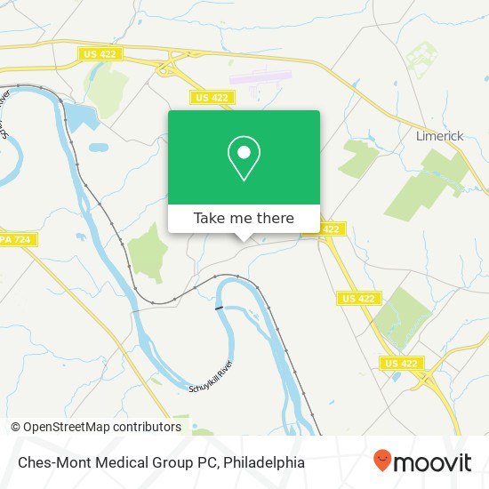 Mapa de Ches-Mont Medical Group PC