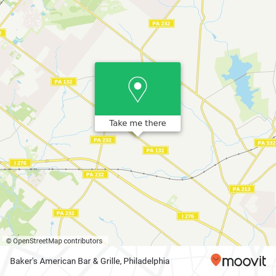 Baker's American Bar & Grille map