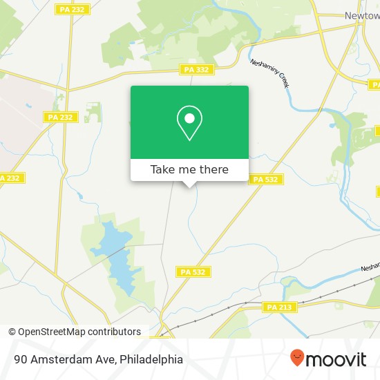 Mapa de 90 Amsterdam Ave