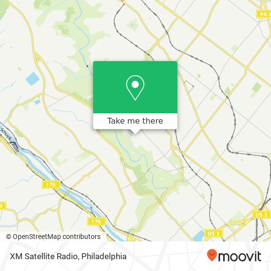 XM Satellite Radio map