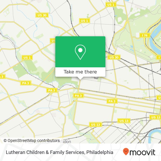 Mapa de Lutheran Children & Family Services