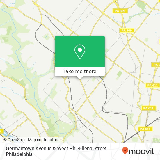 Mapa de Germantown Avenue & West Phil-Ellena Street