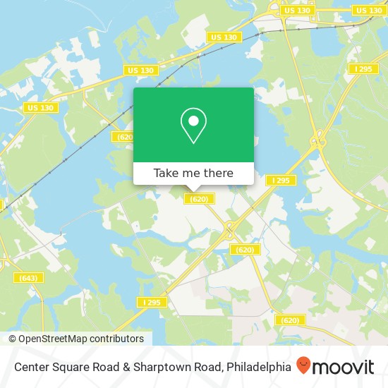 Mapa de Center Square Road & Sharptown Road