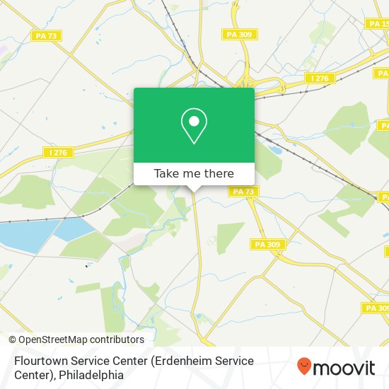 Flourtown Service Center (Erdenheim Service Center) map
