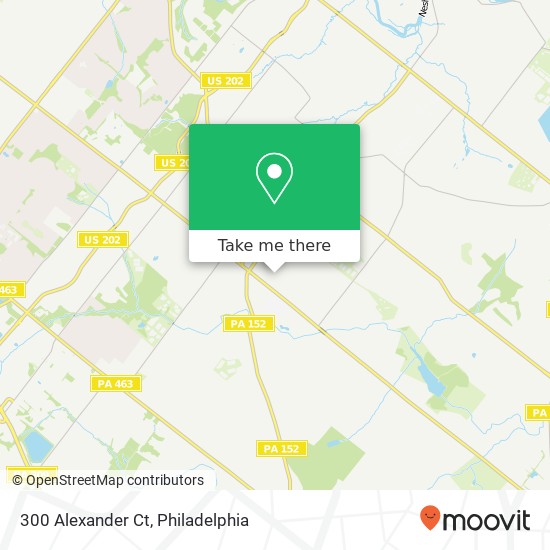 Mapa de 300 Alexander Ct