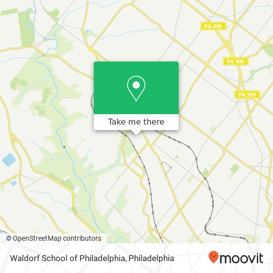 Waldorf School of Philadelphia map