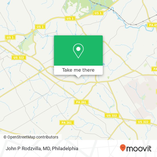 John P Rodzvilla, MD map