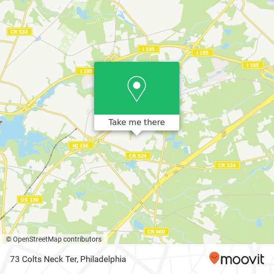 73 Colts Neck Ter map
