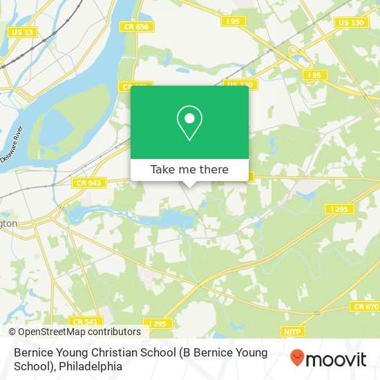 Bernice Young Christian School map
