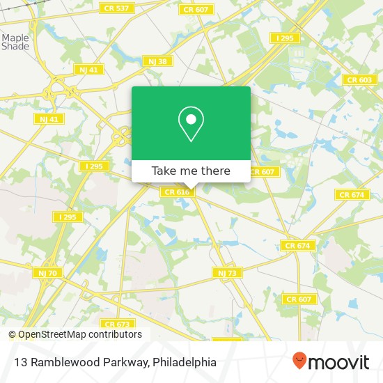 13 Ramblewood Parkway map