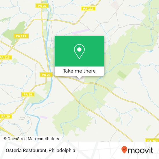 Osteria Restaurant map