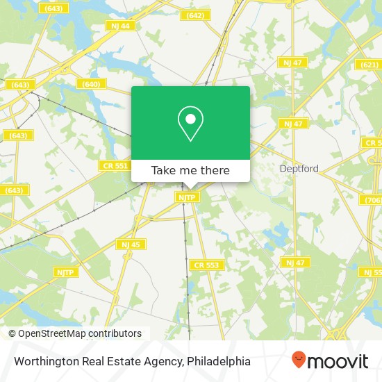 Mapa de Worthington Real Estate Agency