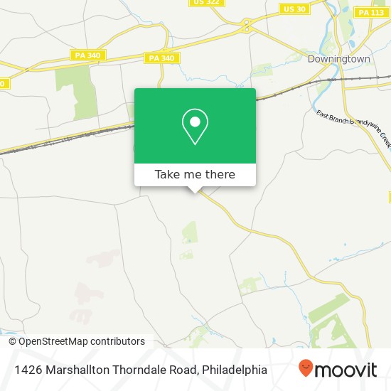 1426 Marshallton Thorndale Road map
