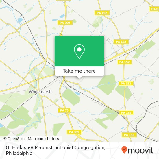 Or Hadash-A Reconstructionist Congregation map