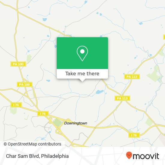 Char Sam Blvd map