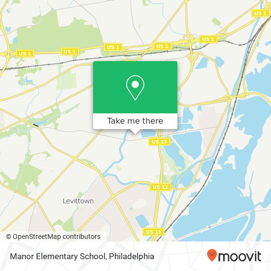 Manor Elementary School map