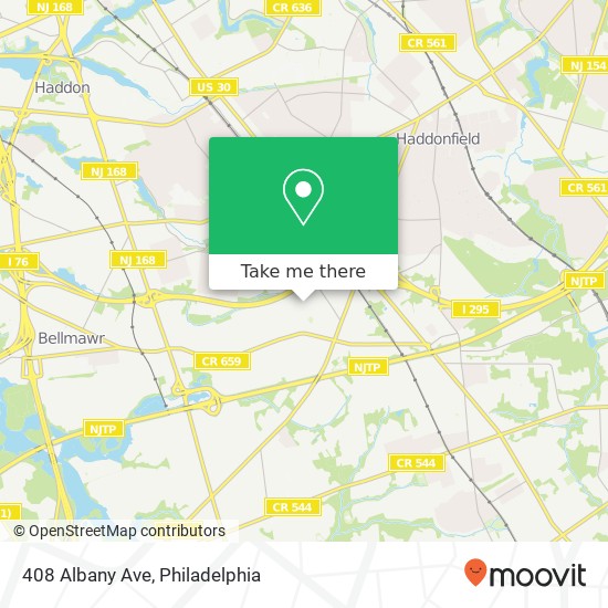 Mapa de 408 Albany Ave