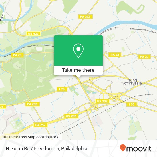 N Gulph Rd / Freedom Dr map