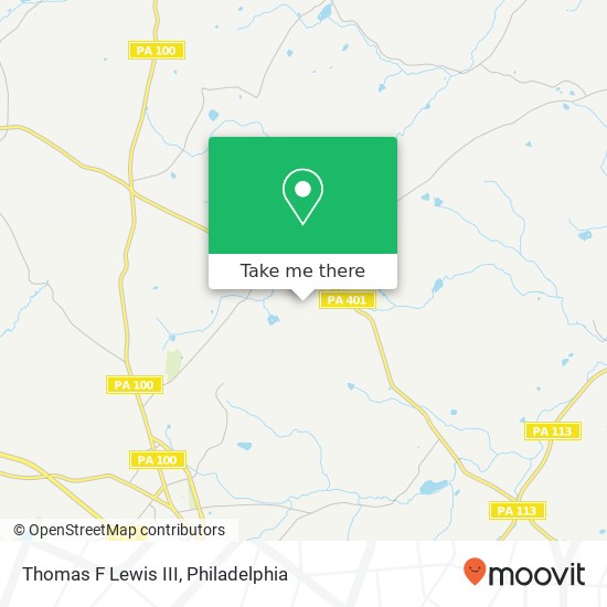 Thomas F Lewis III map