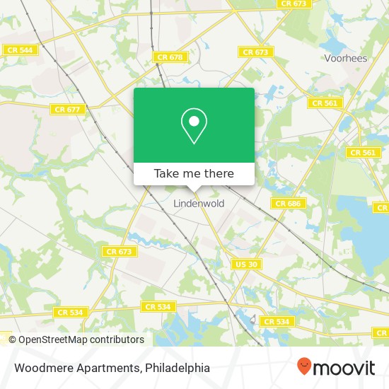 Woodmere Apartments map