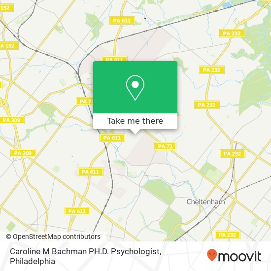Mapa de Caroline M Bachman PH.D. Psychologist