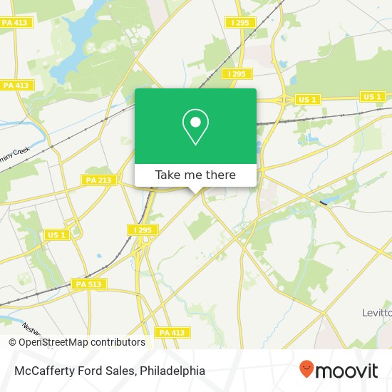 McCafferty Ford Sales map