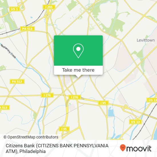 Citizens Bank (CITIZENS BANK PENNSYLVANIA ATM) map