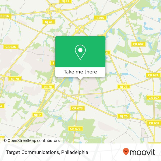 Target Communications map