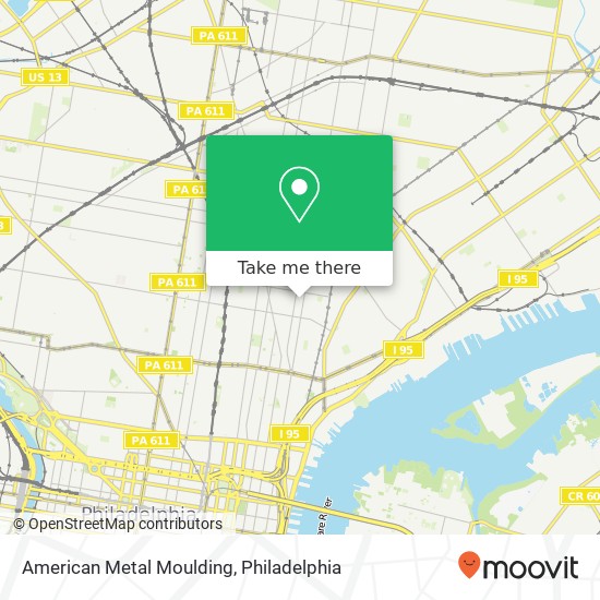 American Metal Moulding map