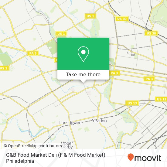 Mapa de G&B Food Market Deli (F & M Food Market)