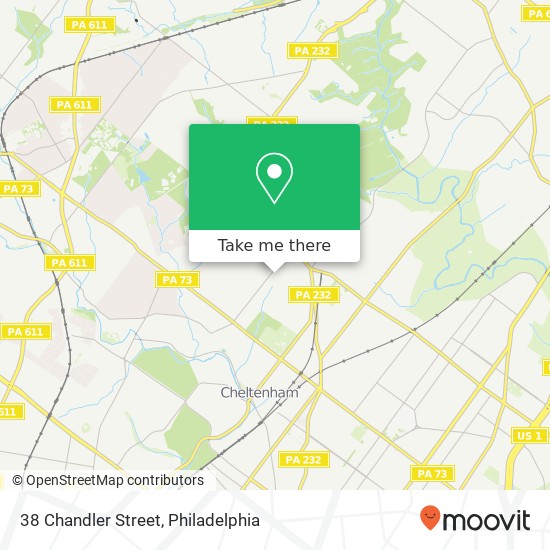 Mapa de 38 Chandler Street