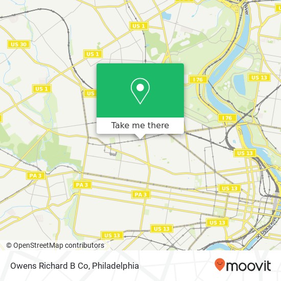 Mapa de Owens Richard B Co