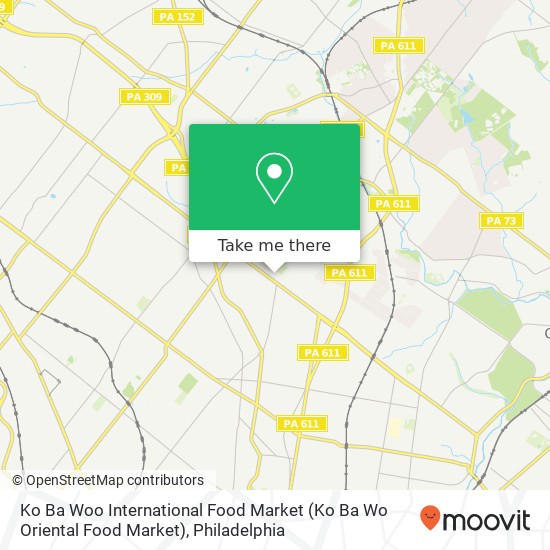 Mapa de Ko Ba Woo International Food Market (Ko Ba Wo Oriental Food Market)