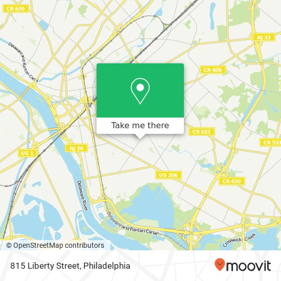Mapa de 815 Liberty Street