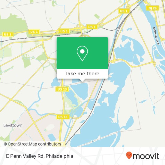 E Penn Valley Rd map