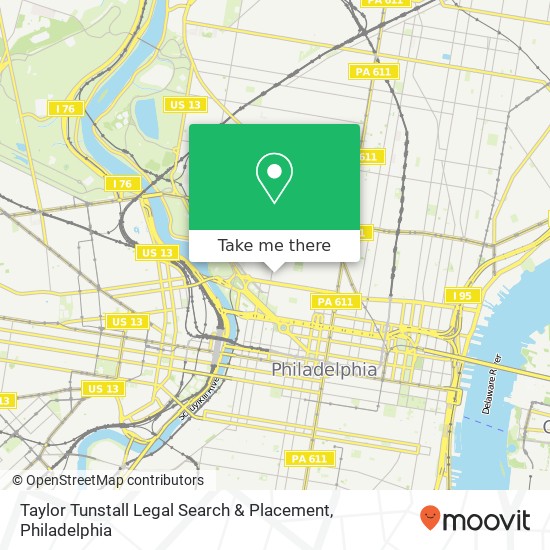 Taylor Tunstall Legal Search & Placement map