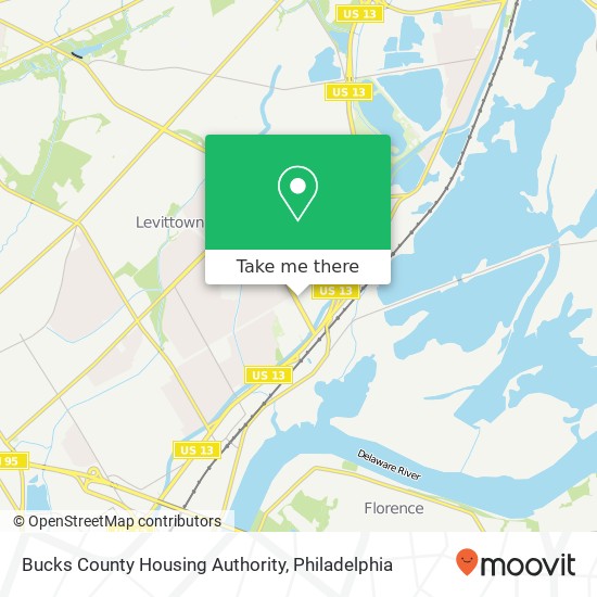 Mapa de Bucks County Housing Authority