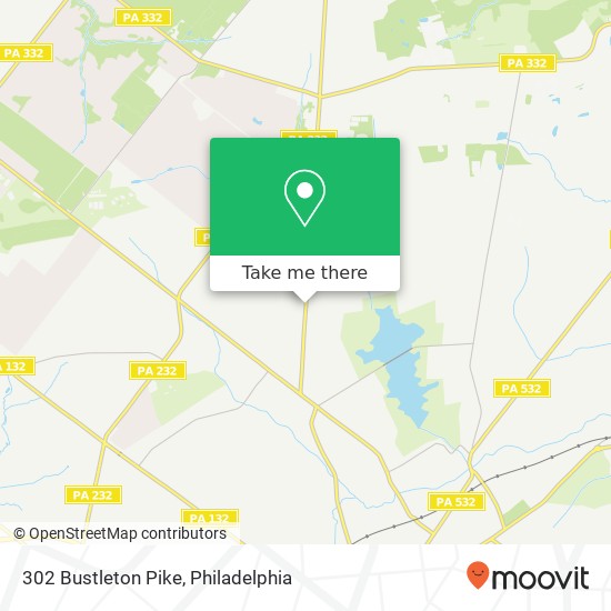 Mapa de 302 Bustleton Pike