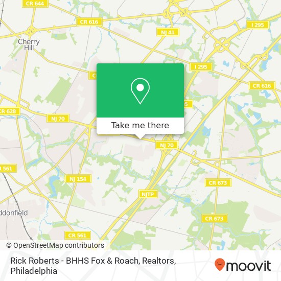 Mapa de Rick Roberts - BHHS Fox & Roach, Realtors