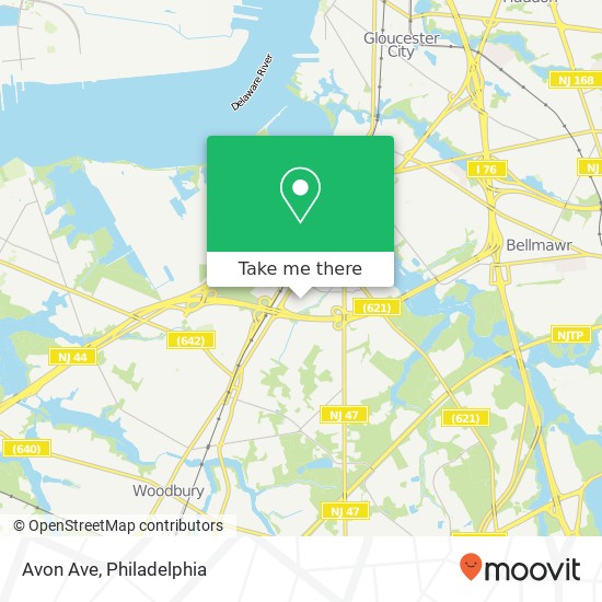 Mapa de Avon Ave