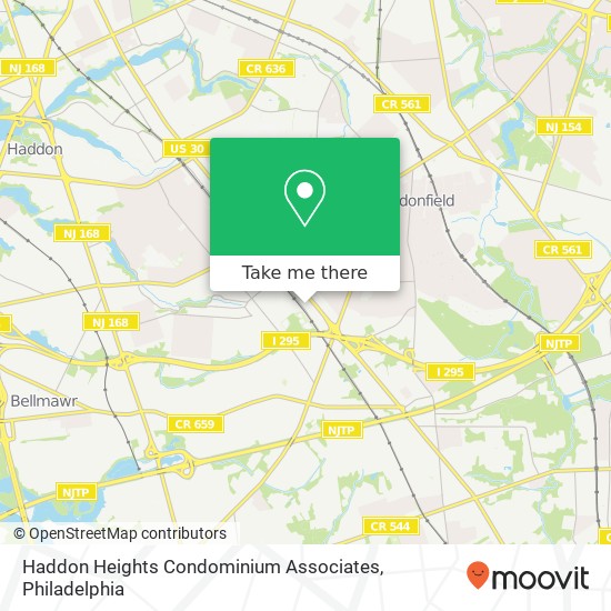 Haddon Heights Condominium Associates map