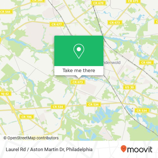 Laurel Rd / Aston Martin Dr map
