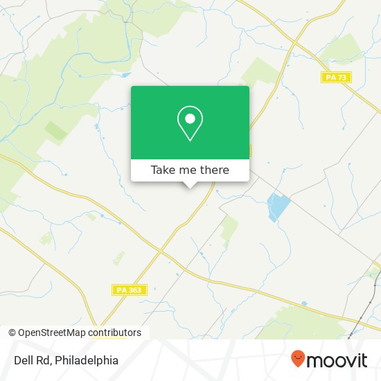 Mapa de Dell Rd