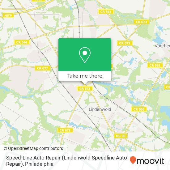 Mapa de Speed-Line Auto Repair (Lindenwold Speedline Auto Repair)