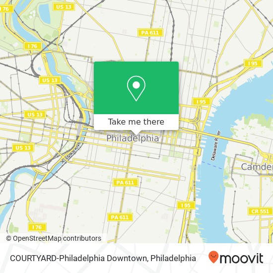 COURTYARD-Philadelphia Downtown map