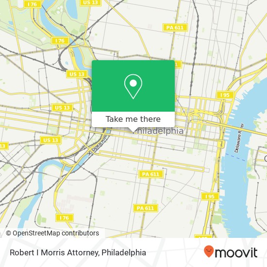 Robert I Morris Attorney map