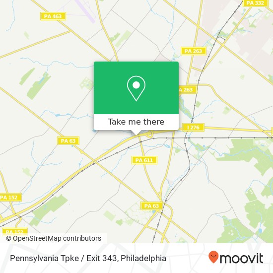 Pennsylvania Tpke / Exit 343 map