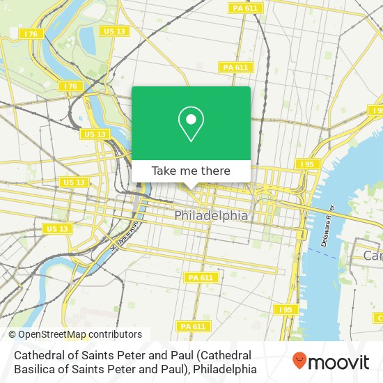 Cathedral of Saints Peter and Paul map